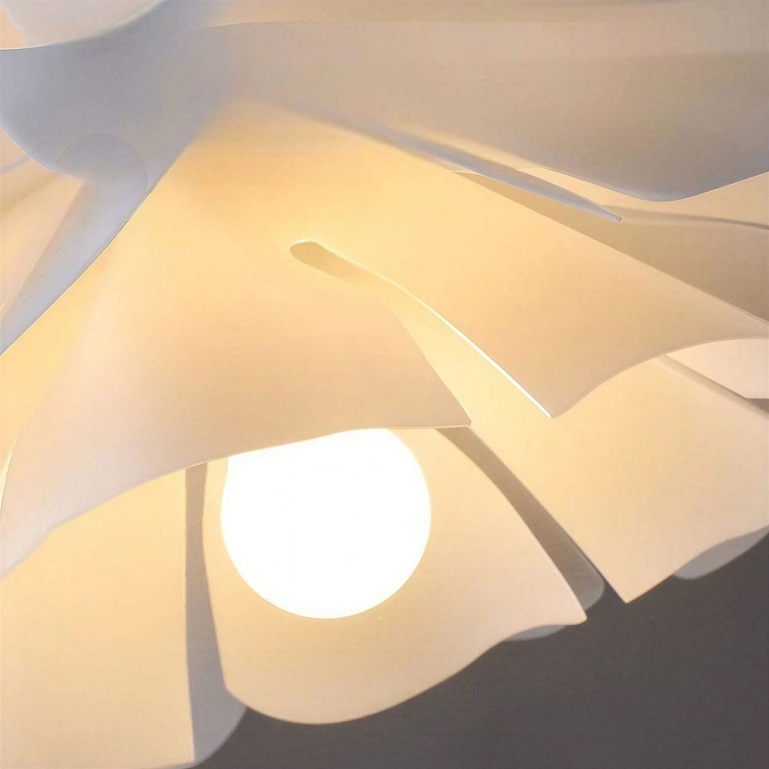 Suspension Luminaire Design Fleurs Acrylique Moderne Multicouche