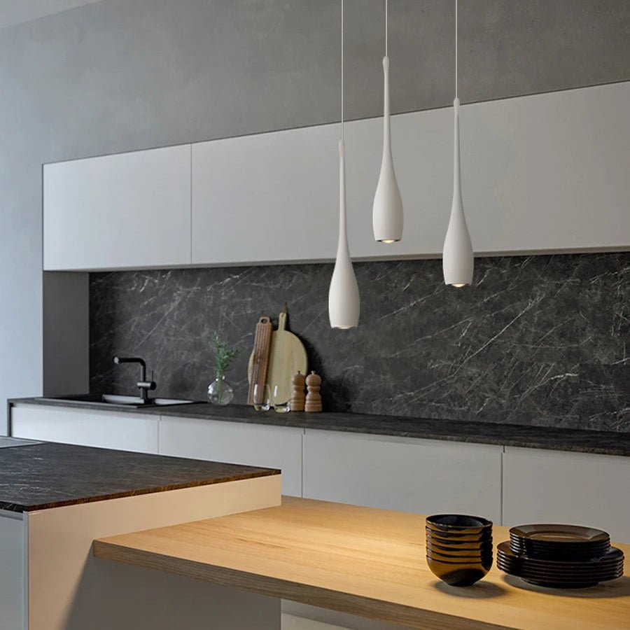 Luminaire Suspension Design Goutte d’Eau LED Aluminium