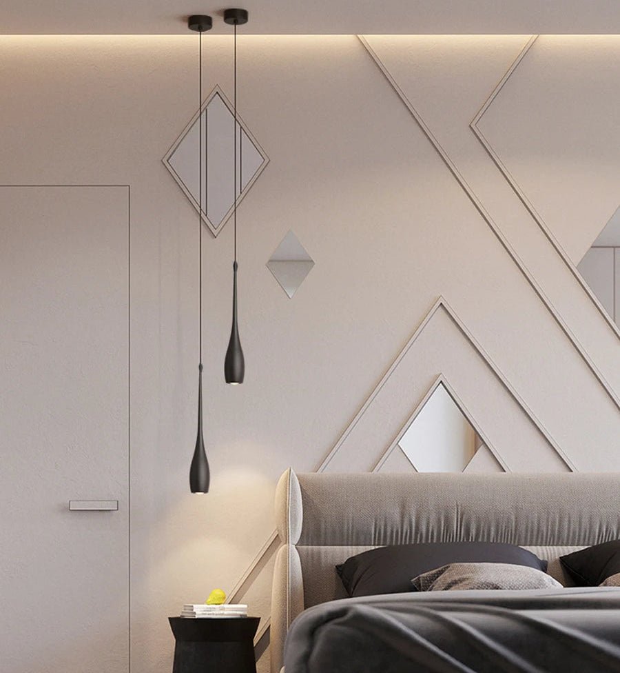 Luminaire Suspension Design Goutte d’Eau LED Aluminium