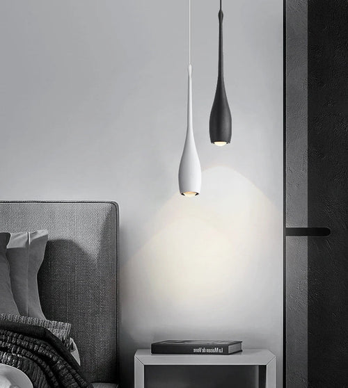 Luminaire Suspension Design Goutte d’Eau LED Aluminium