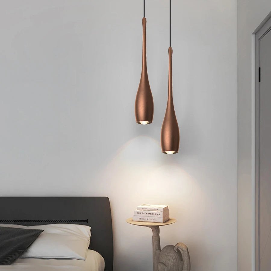 Luminaire Suspension Design Goutte d’Eau LED Aluminium