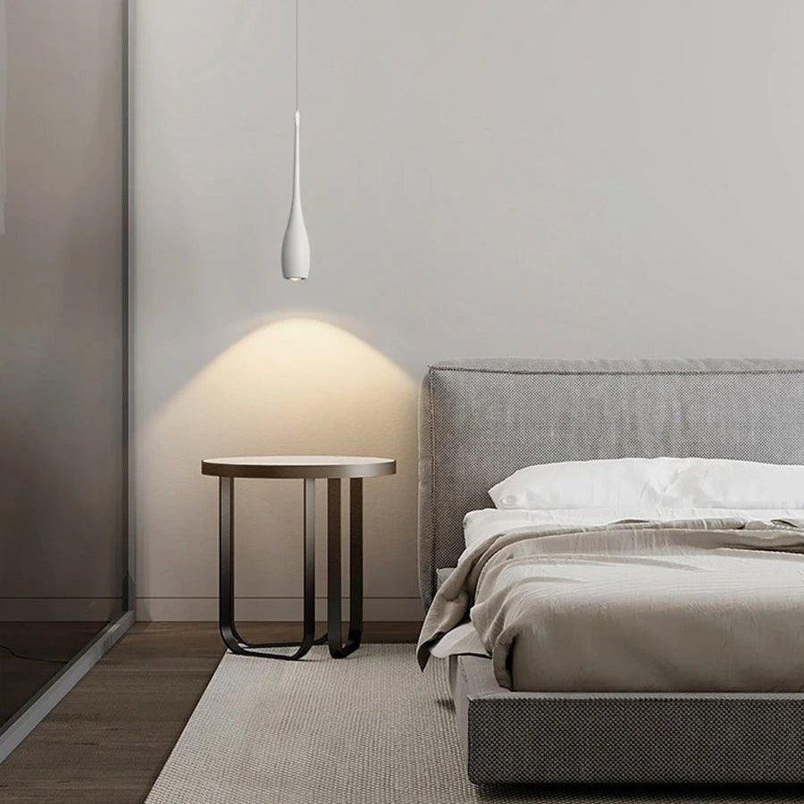 Luminaire Suspension Design Goutte d’Eau LED Aluminium