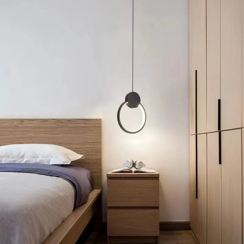Suspension Luminaire Design LED Géométrique Minimaliste Nordique — 6 Formes
