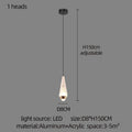Suspension Luminaire Design Aluminium LED Moderne Minimaliste