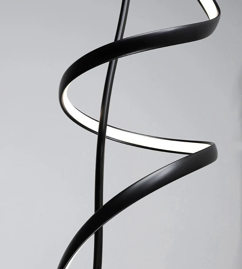 Luminaire Suspension Design Ondulée Vague Moderne Aluminium — 3 Finitions