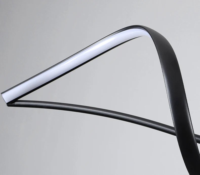 Luminaire Suspension Design Ondulée Vague Moderne Aluminium — 3 Finitions