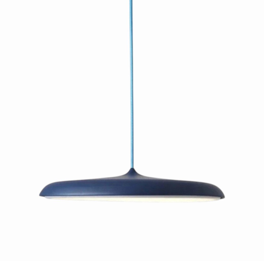 Luminaire Suspension Design Disque Plat Minimaliste Aluminium — 4 Finitions