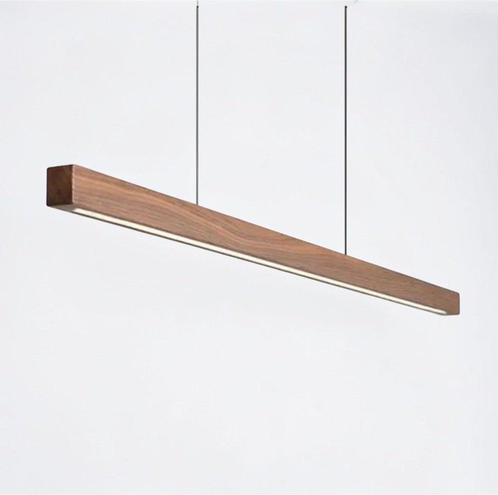 Suspension Luminaire Bois Linéaire LED