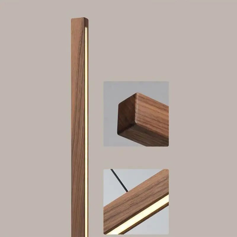 Suspension Luminaire Bois Linéaire LED