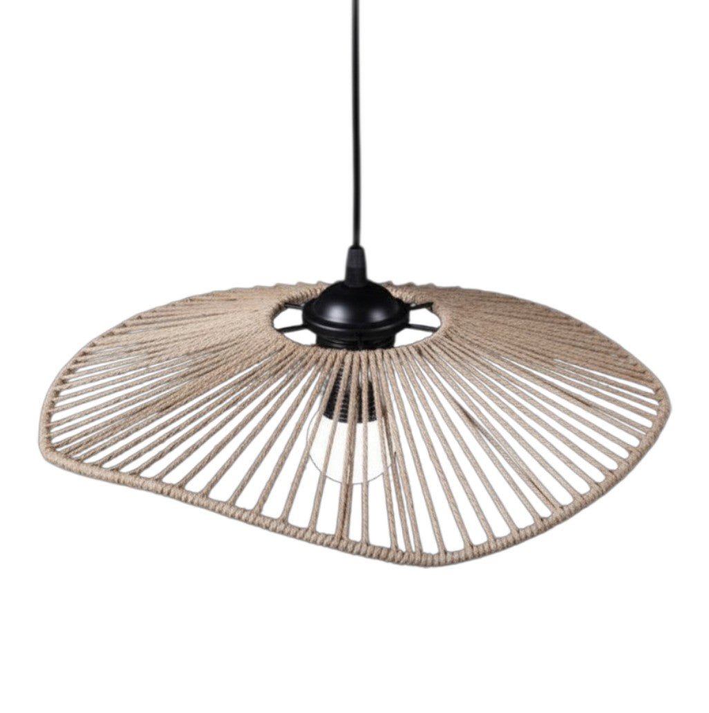 Suspension Luminaire Design Abat-Jour Boho Naturel Tressé