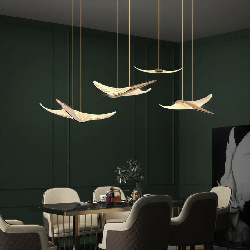 Suspension Luminaire Design Acrylique LED Moderne — 1 à 18 Sources | Aluminium & Variateur