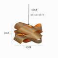 Suspension Luminaire Design Bambou Bois Foncé  — Style Asie | D45 ou D60 cm