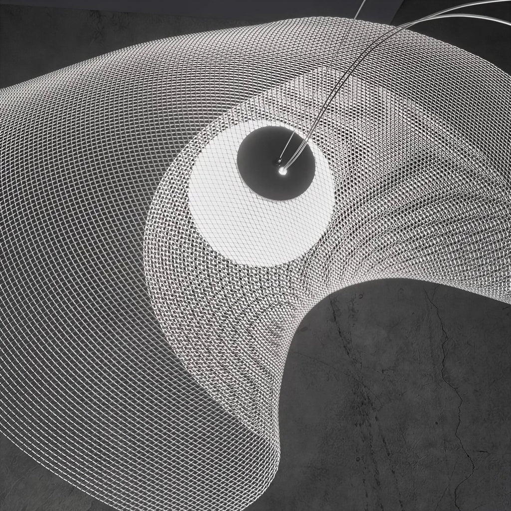 Suspension Luminaire Design Bauhaus Métal Nickel Nordique