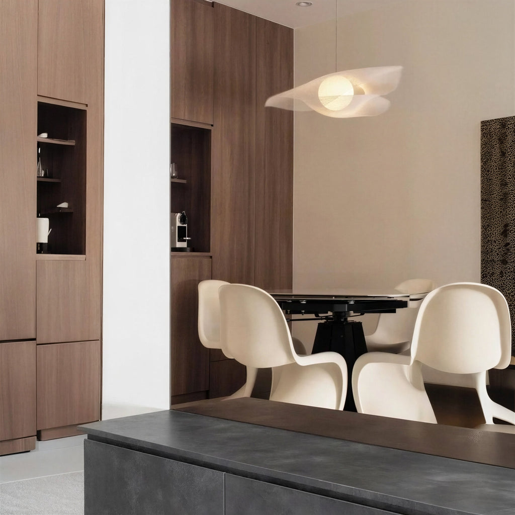 Suspension Luminaire Design Bauhaus Métal Nickel Nordique