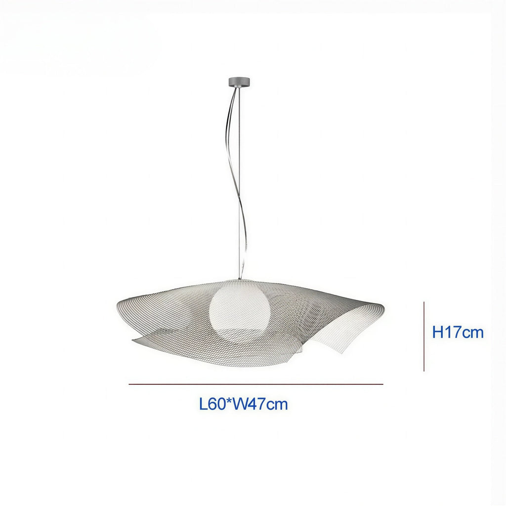 Suspension Luminaire Design Bauhaus Métal Nickel Nordique