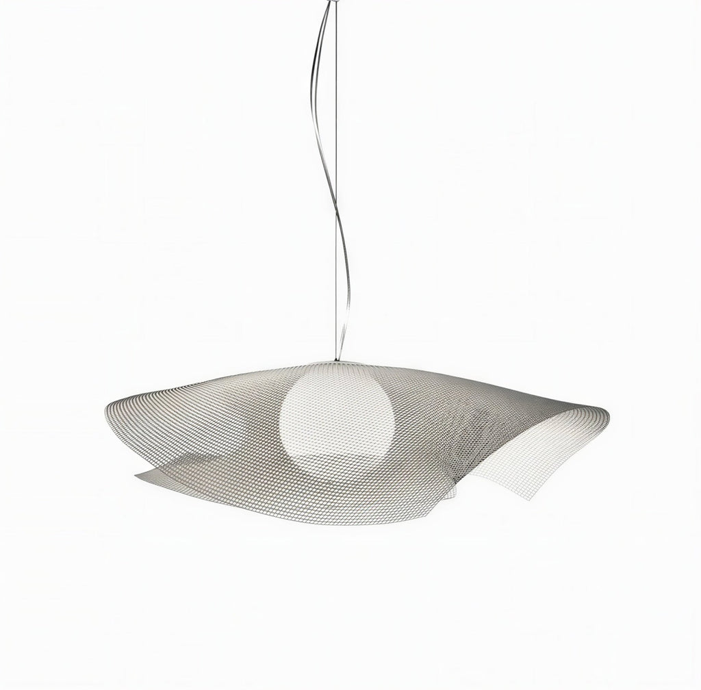 Suspension Luminaire Design Bauhaus Métal Nickel Nordique