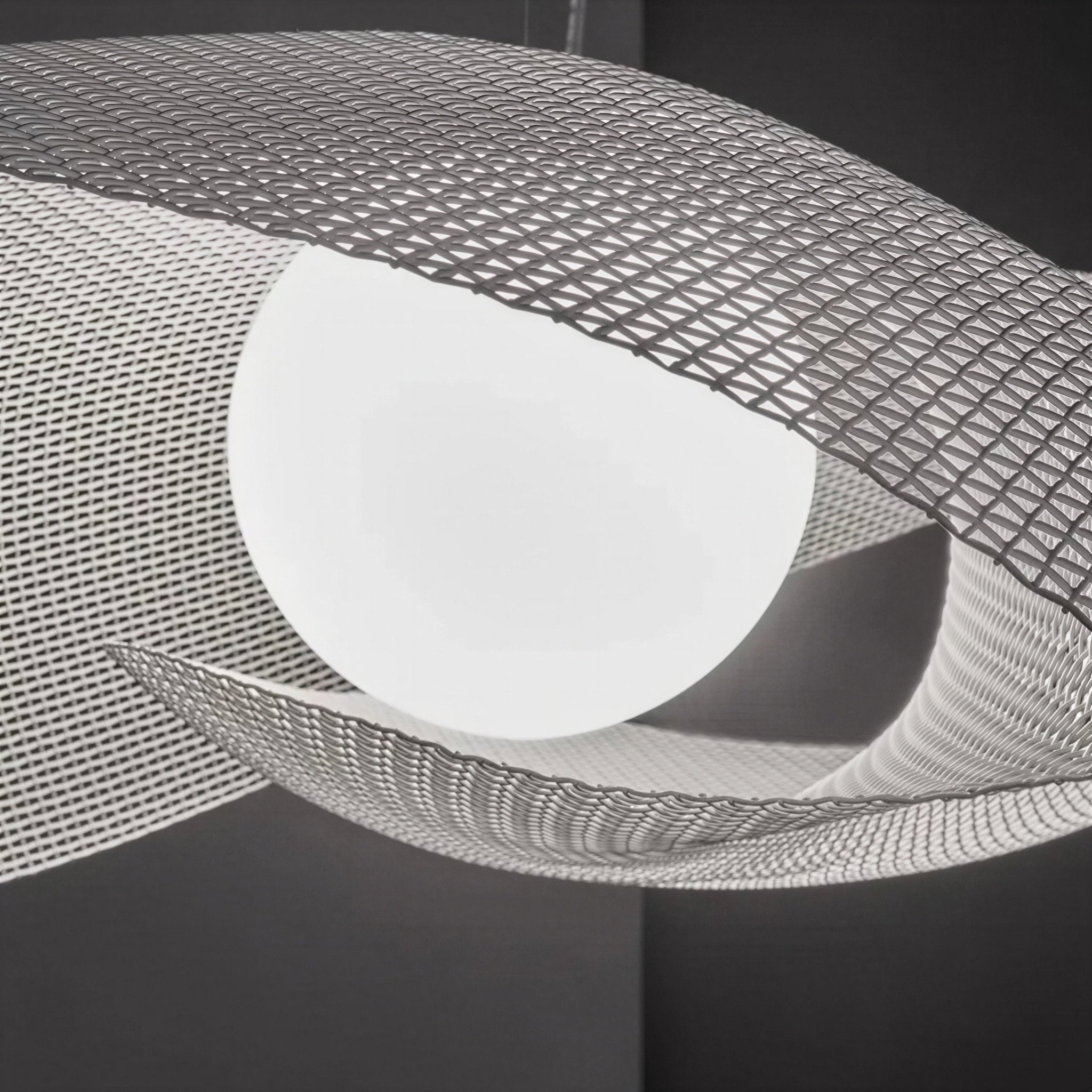 Suspension Luminaire Design Bauhaus Métal Nickel Nordique