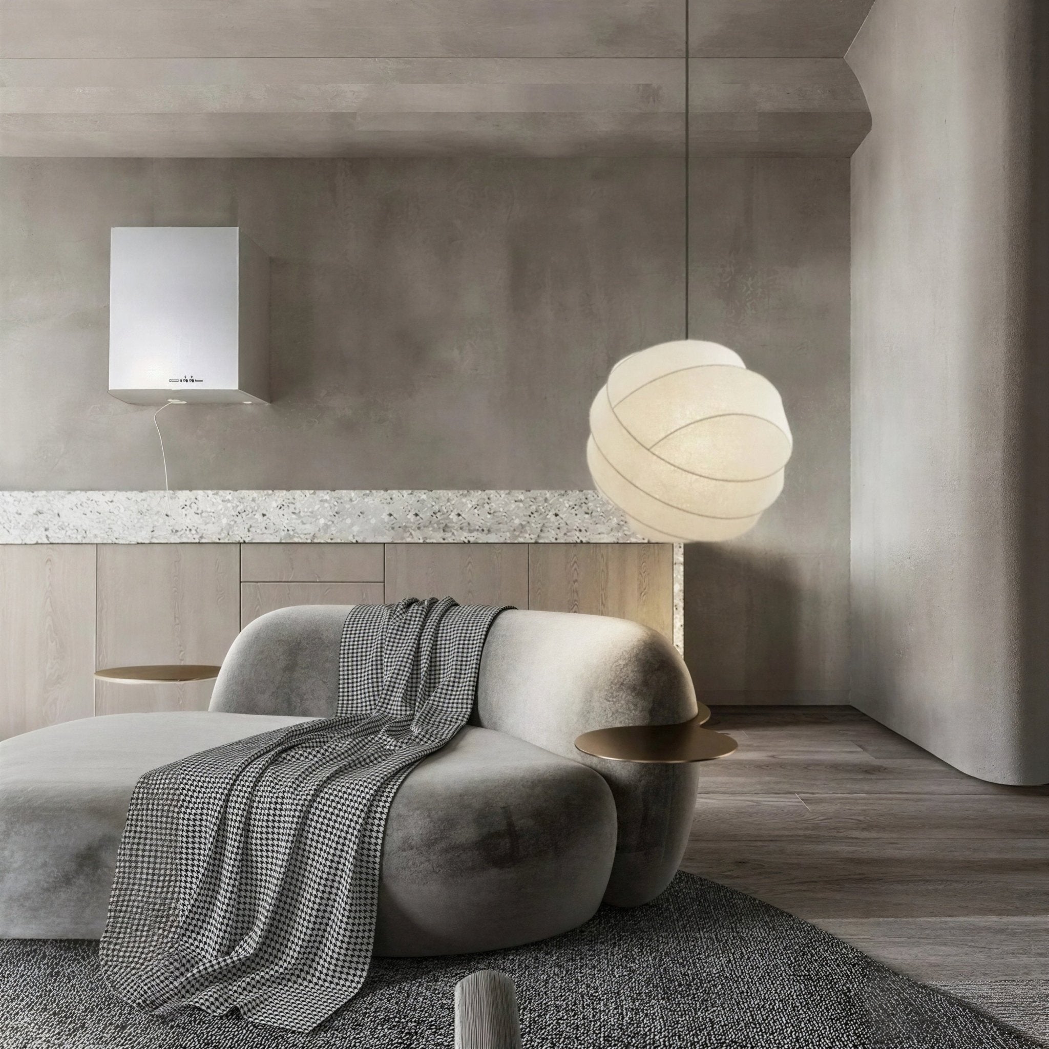 Suspension Luminaire Design Boule Papier de Riz Noguchi — 3 Tailles | D40 D50 D60 cm