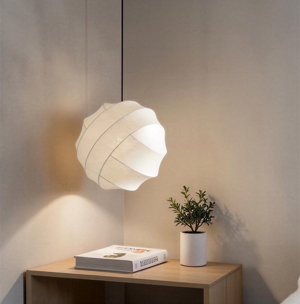Suspension Luminaire Design Boule Papier de Riz Noguchi — 3 Tailles | D40 D50 D60 cm