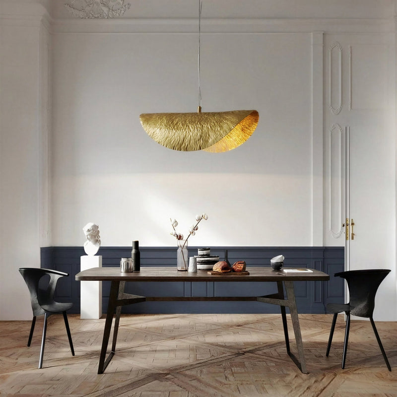 Suspension Luminaire Design Cuivre Poli Minimaliste — 3 Couleurs | 45 ou 60 cm