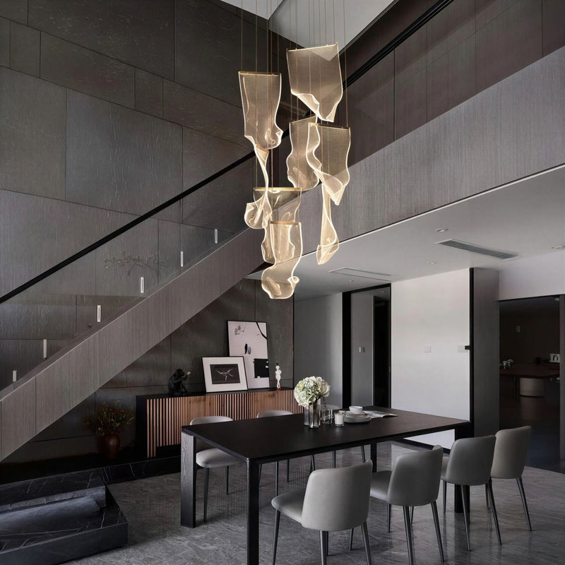 Suspension Luminaire Design Duplex Multi-Têtes