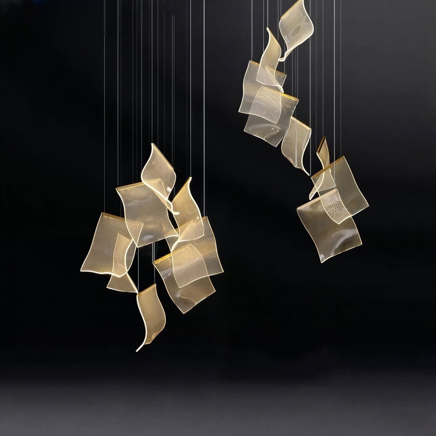 Suspension Luminaire Design Duplex Multi-Têtes