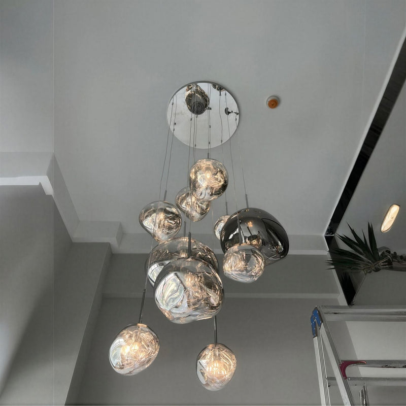 Suspension Luminaire Design Globe Verre Nordique Minimaliste