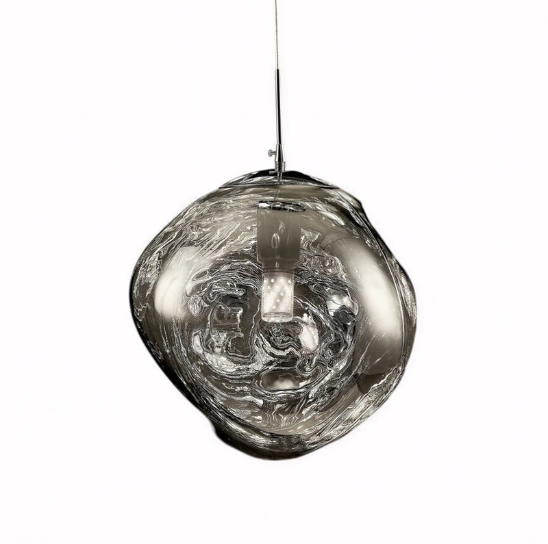 Suspension Luminaire Design Globe Verre Nordique Minimaliste