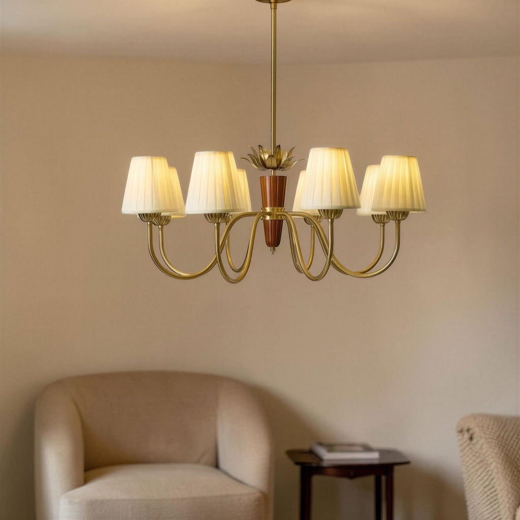 Suspension Luminaire Design Haussmann Tissu Blanc