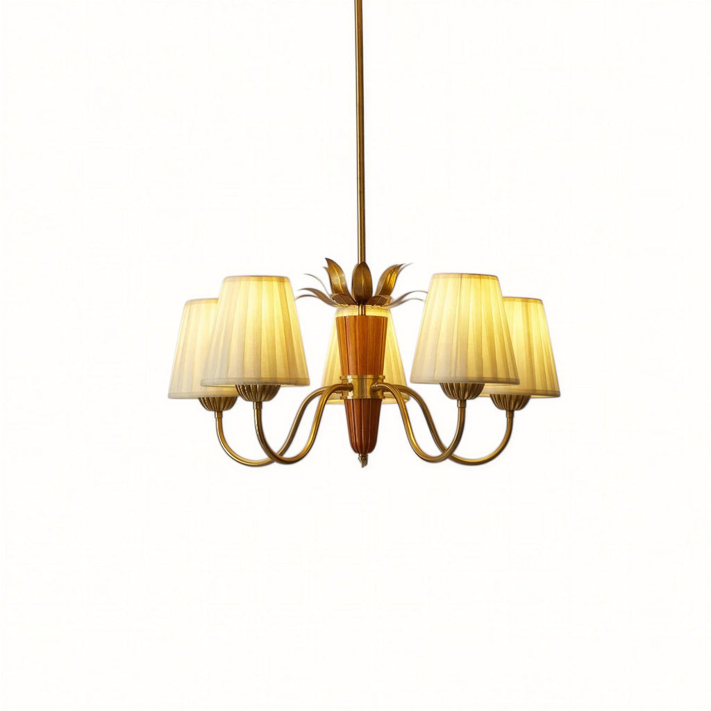 Suspension Luminaire Design Haussmann Tissu Blanc