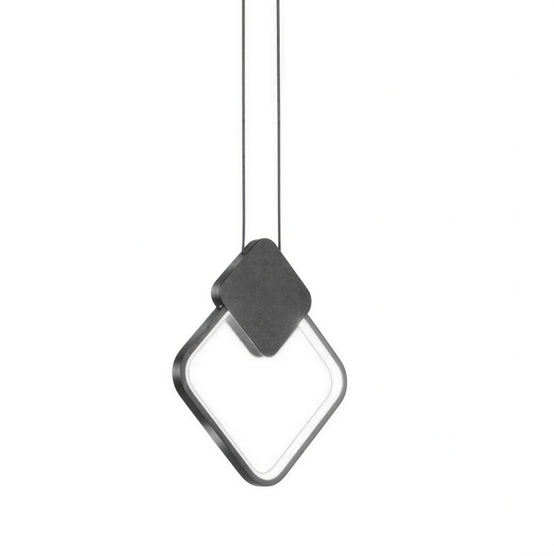 Suspension Luminaire Design LED Géométrique Minimaliste Nordique — 6 Formes