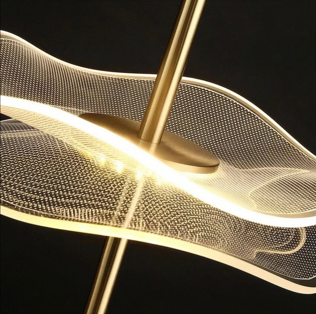 Suspension Luminaire Design Lotus Acrylique Nordique — Style A ou B | 3 Couleurs