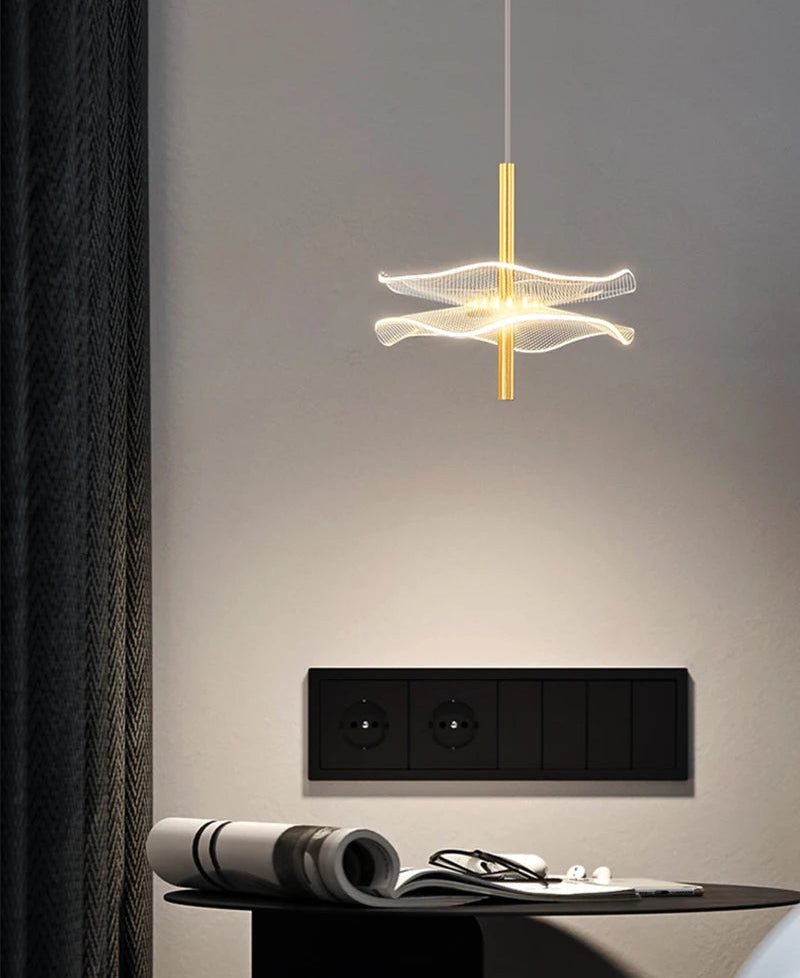 Suspension Luminaire Design Lotus Acrylique Nordique — Style A ou B | 3 Couleurs