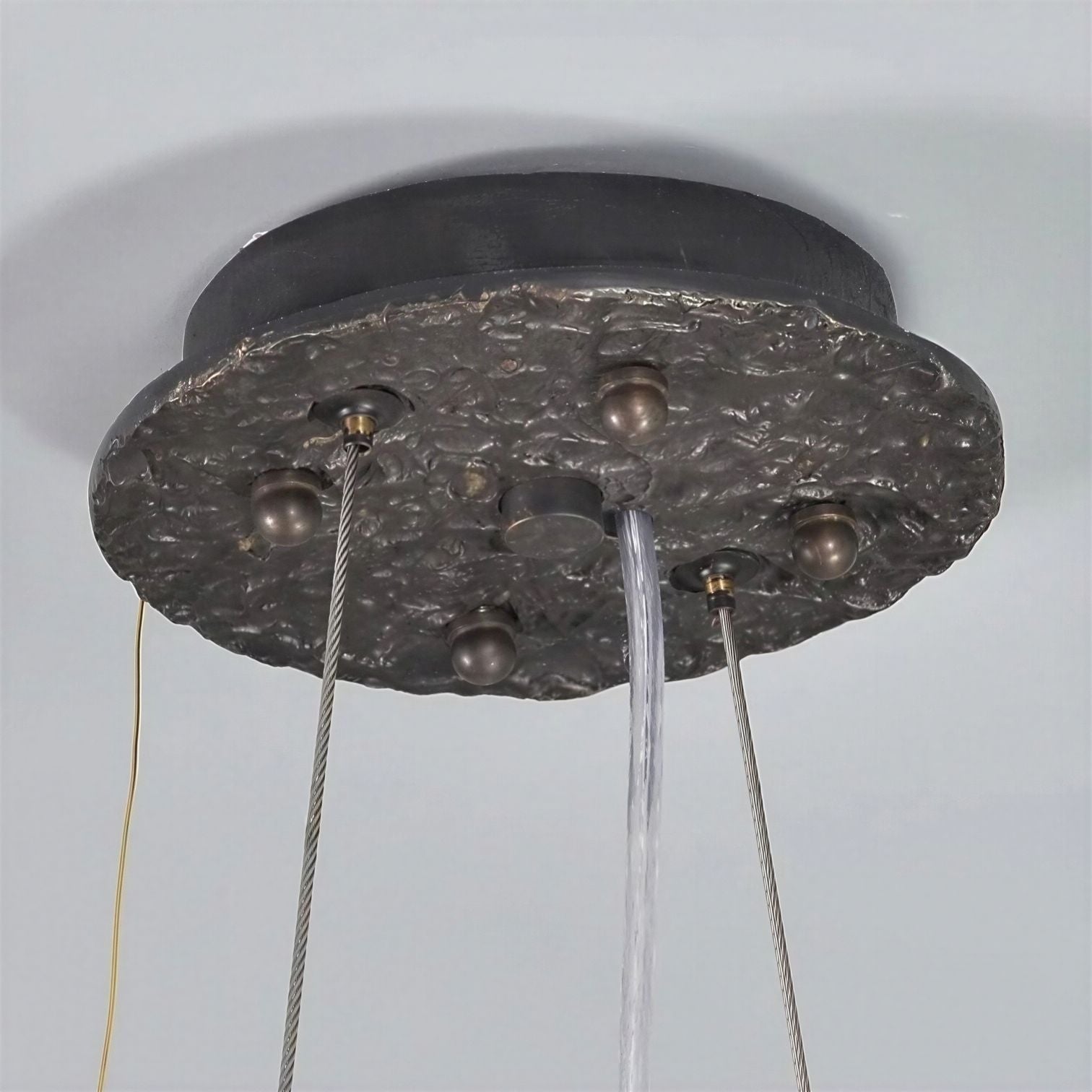 Suspension Luminaire Design Lustre Bonsaï Cuivre Art Déco