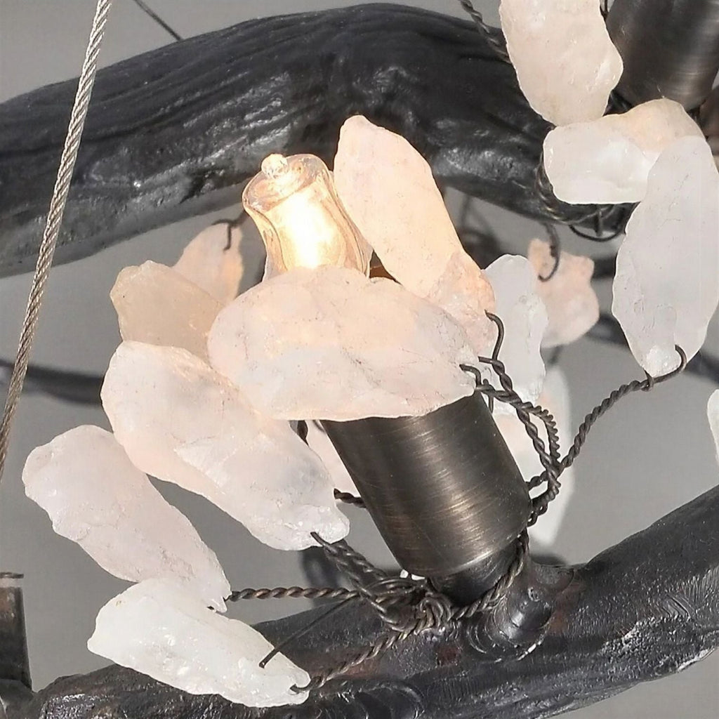 Suspension Luminaire Design Lustre Bonsaï Cuivre Art Déco
