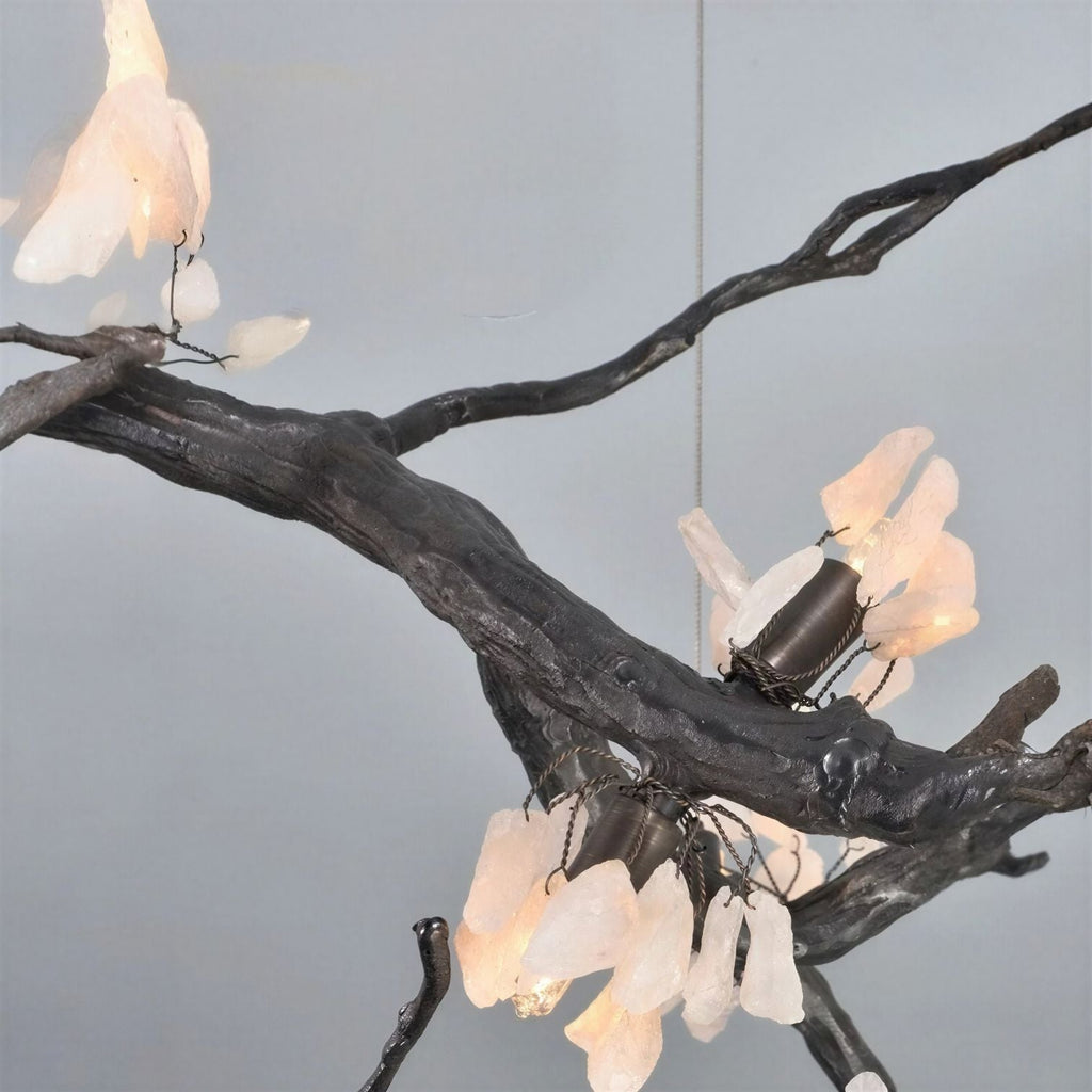 Suspension Luminaire Design Lustre Bonsaï Cuivre Art Déco