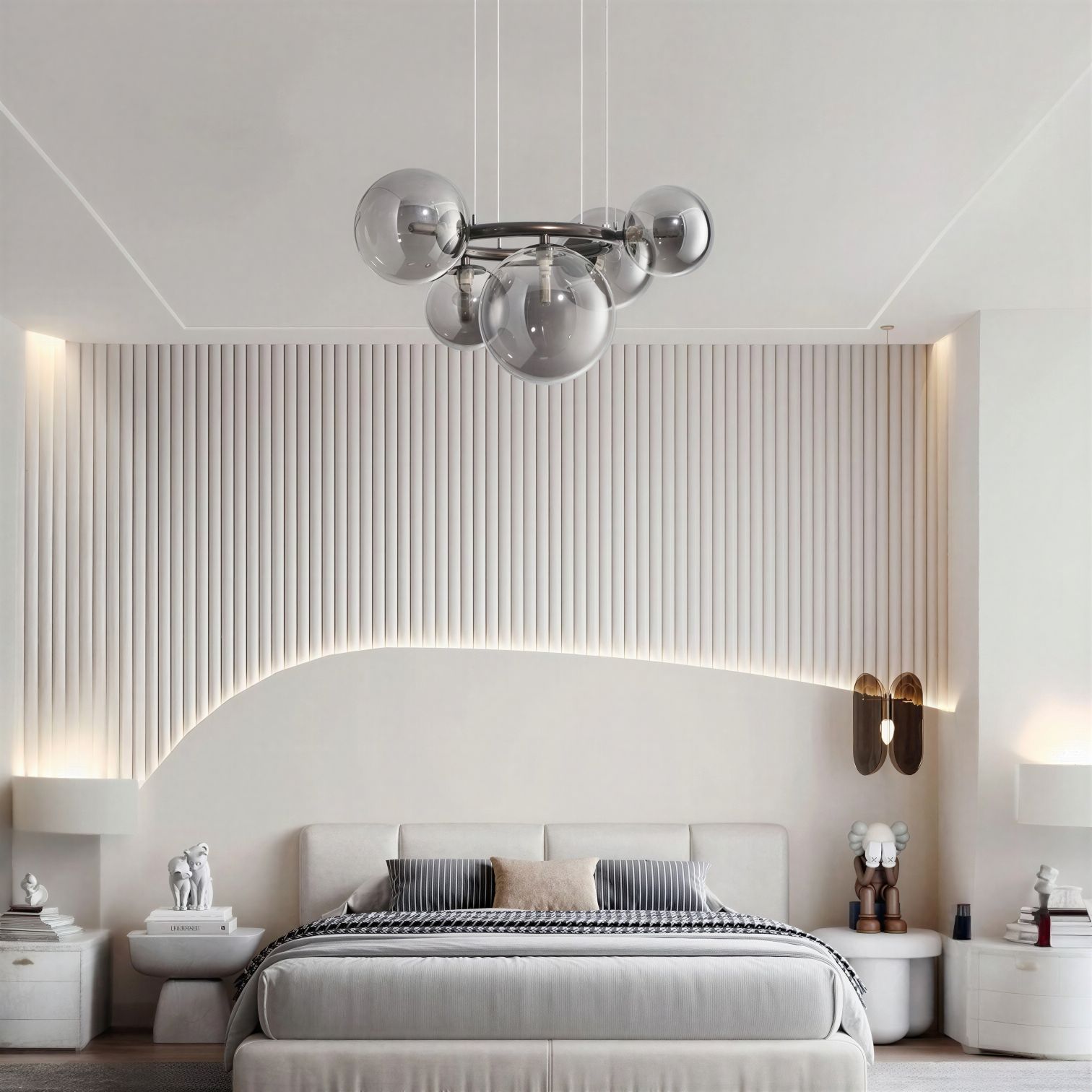 Suspension Luminaire Design Orbe Cristal Nordique