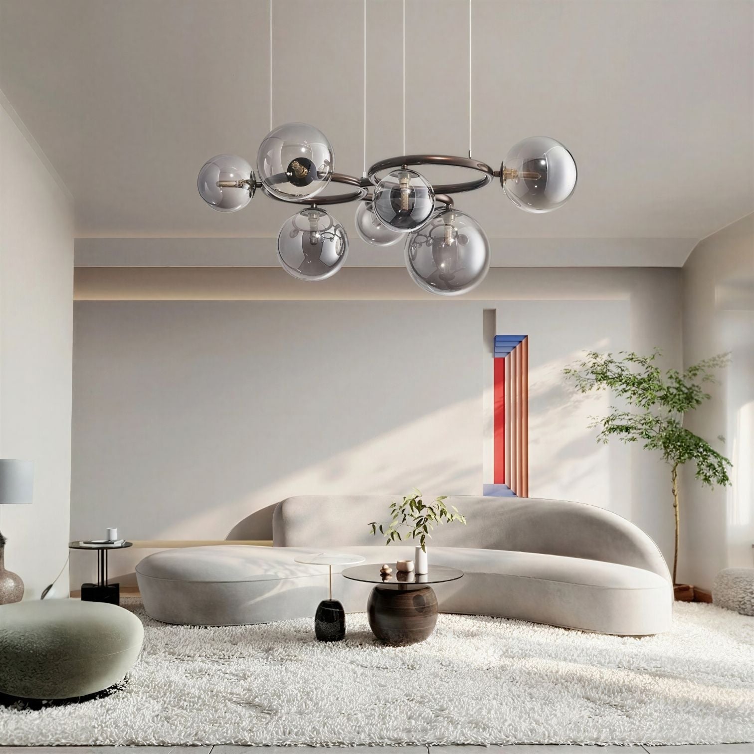 Suspension Luminaire Design Orbe Cristal Nordique