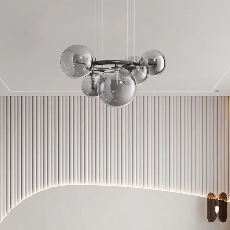 Suspension Luminaire Design Orbe Cristal Nordique
