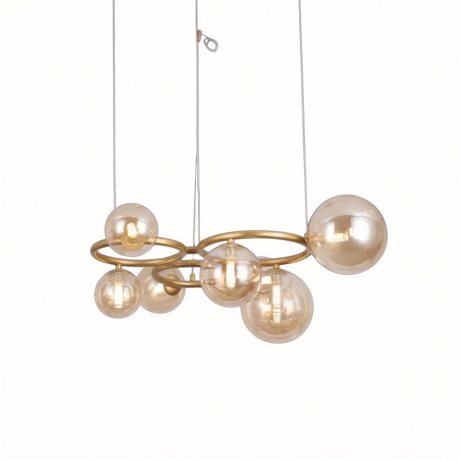 Suspension Luminaire Design Orbe Cristal Nordique