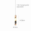 Suspension Luminaire Design Pierre Marbre Noir — LED 12W | Chambre & Salon