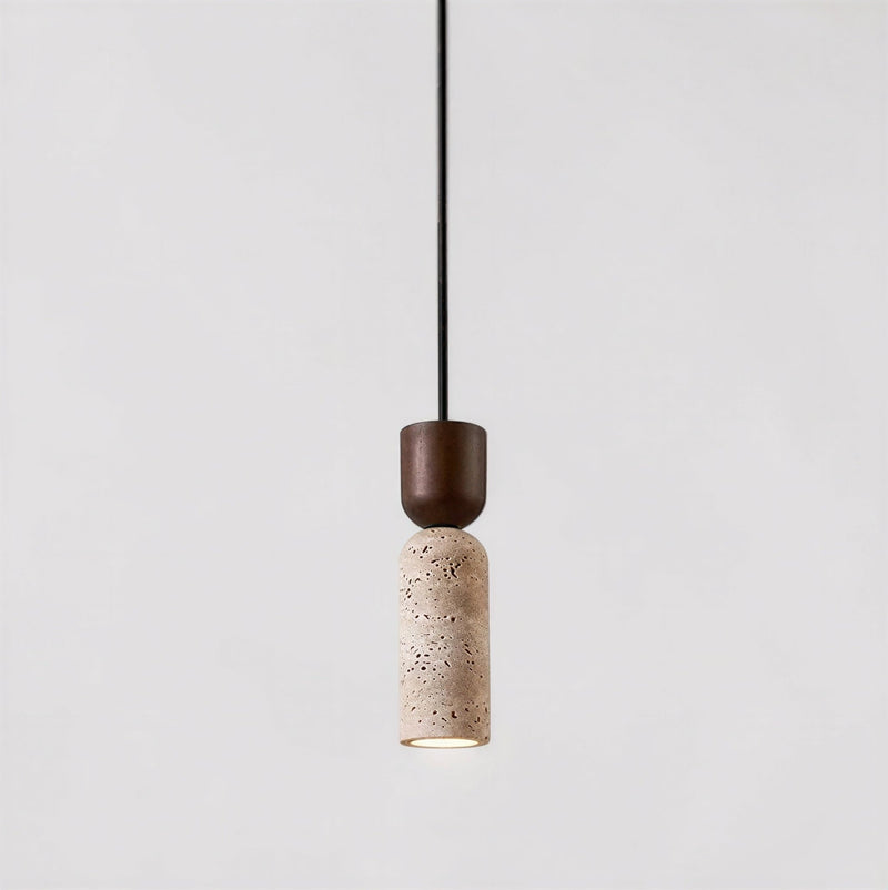 Suspension Luminaire Design Pierre Wabi-Sabi Bois — Rondins ou Noyer | E27