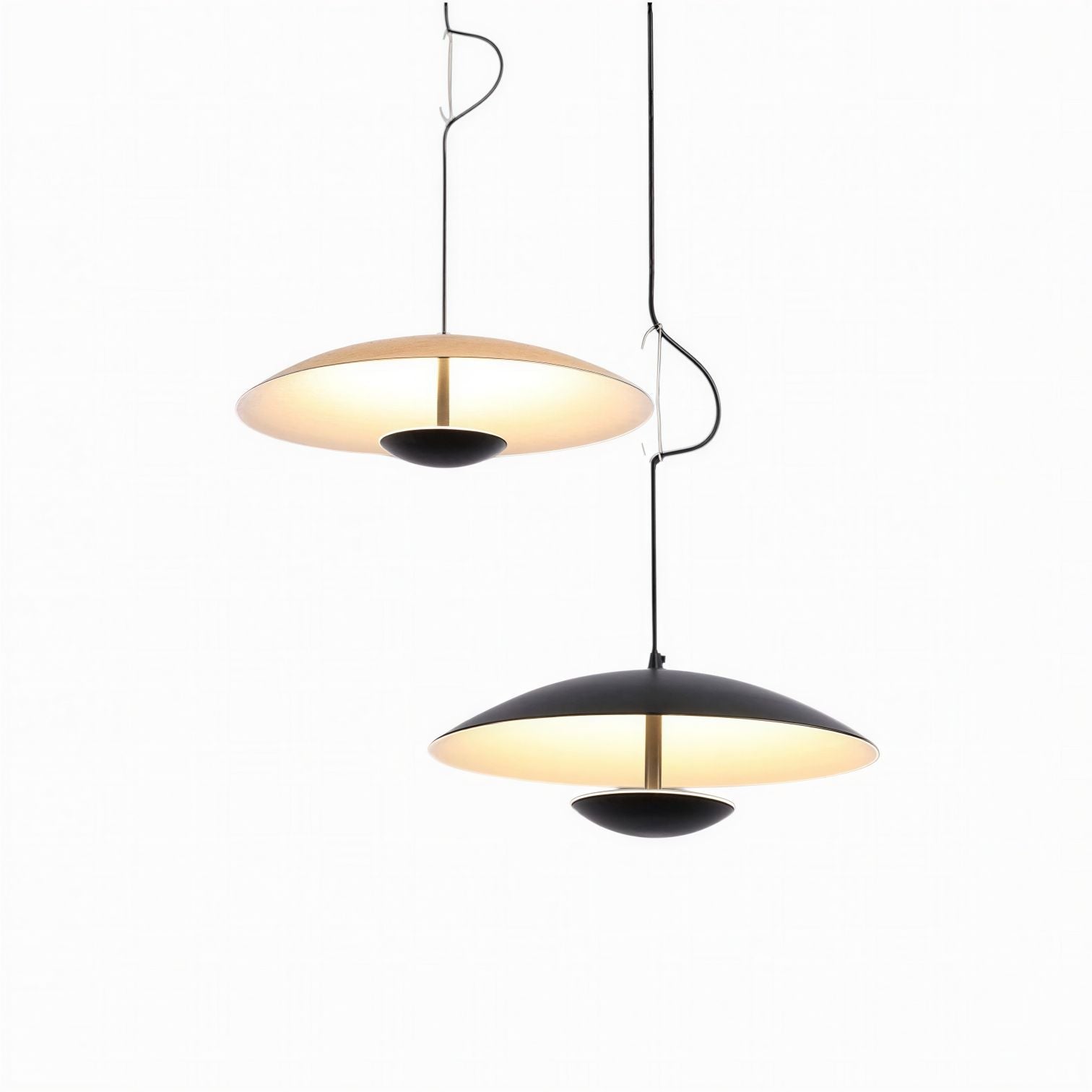 Suspension Luminaire Design Plateau Bois Nordique