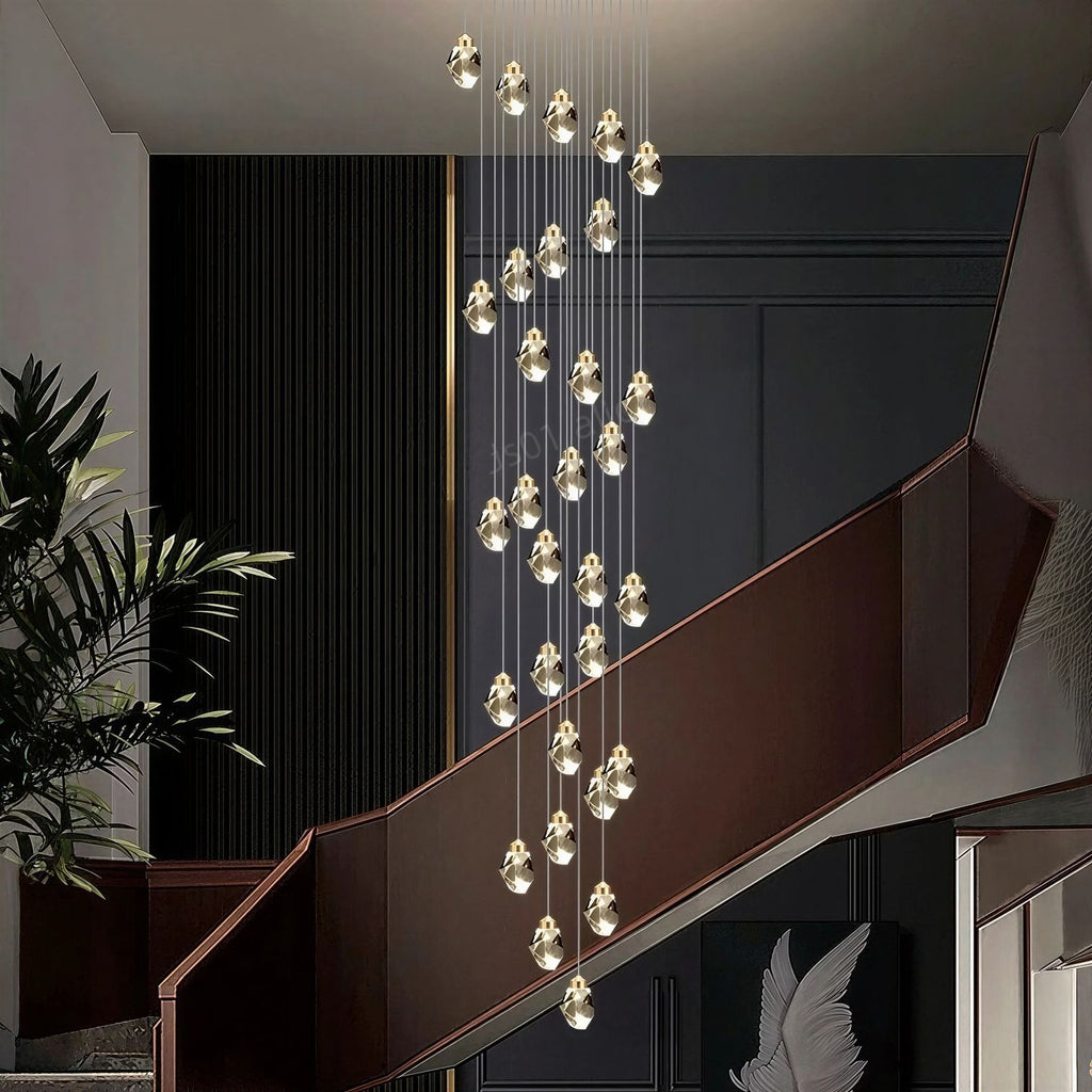 Suspension Luminaire Design Pluie de Cristal