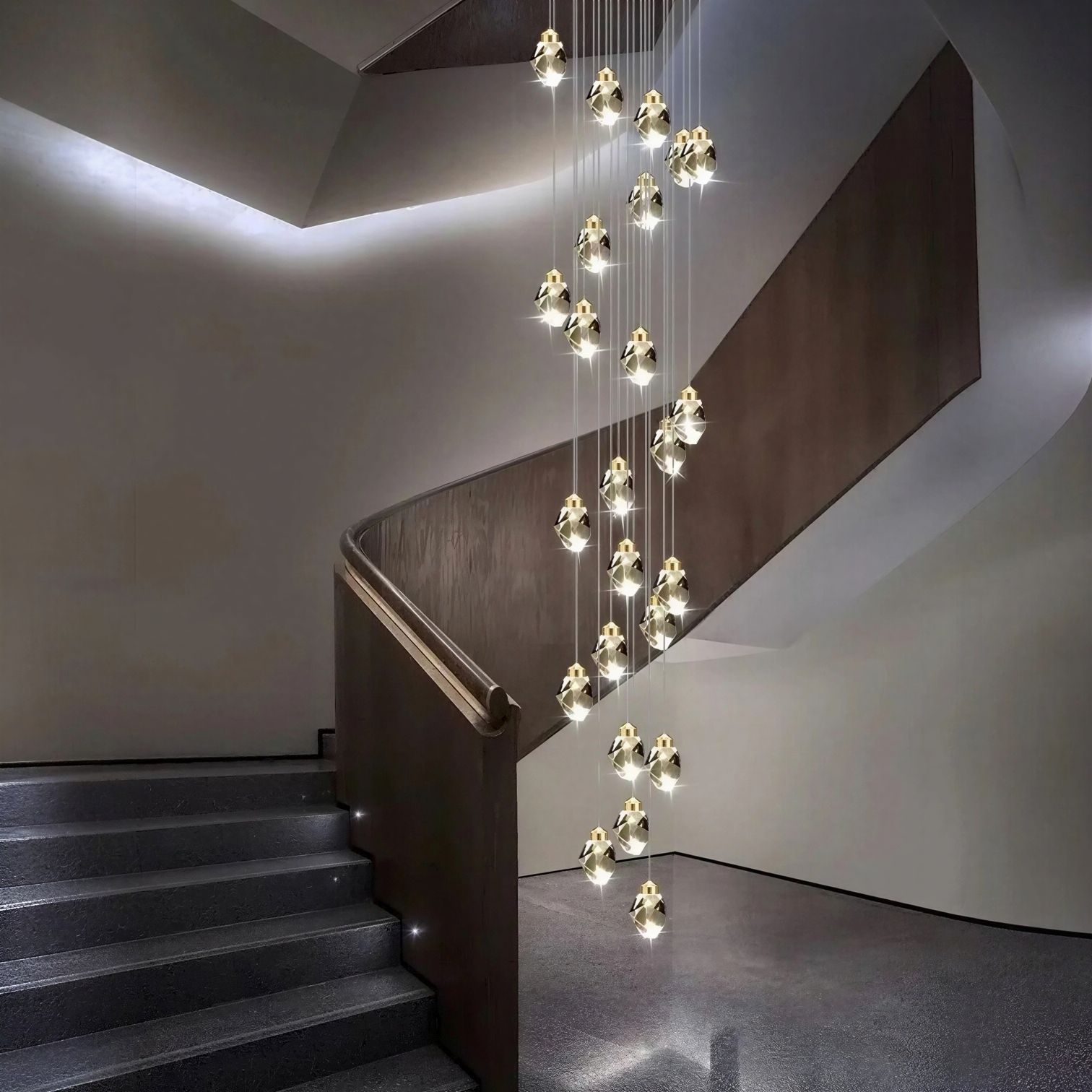 Suspension Luminaire Design Pluie de Cristal