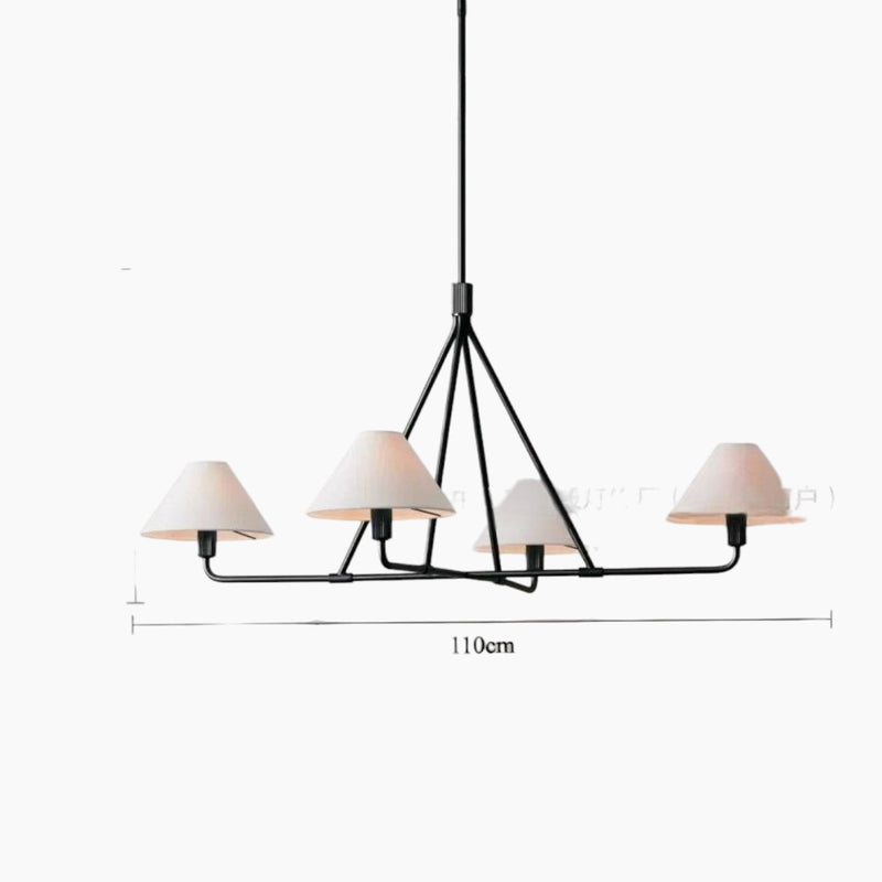 Suspension Luminaire Design Tissu Tressé Style Américain