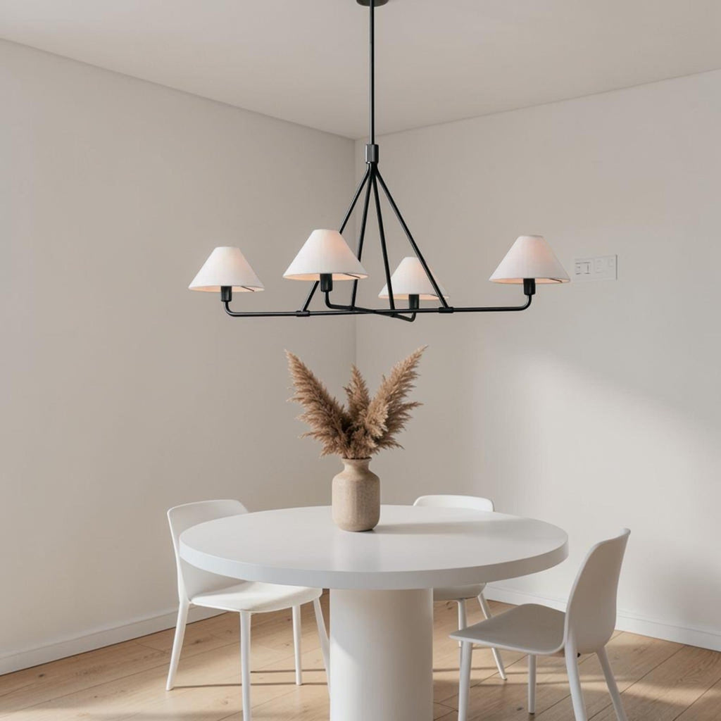 Suspension Luminaire Design Tissu Tressé Style Américain