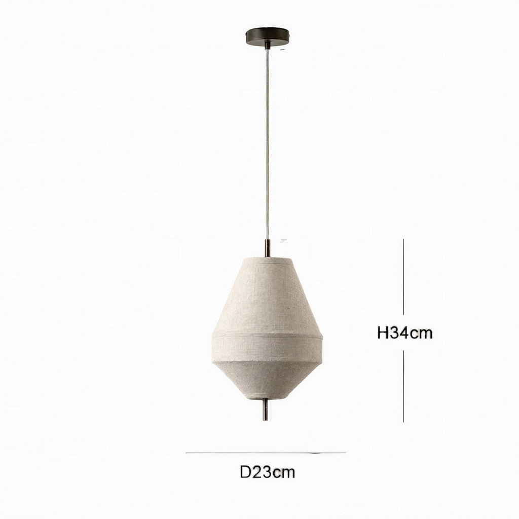 Suspension Luminaire Design Tissu Wabi-Sabi Lanterne UFO