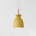 Suspension Luminaire Bois Macaron Aluminium Coloré Nordique