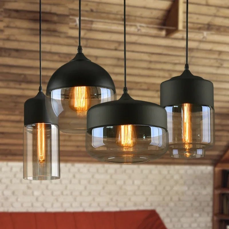 Luminaire Suspension Design Moderne Verre & Métal